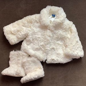 Girls 3-6 month coat and boots.